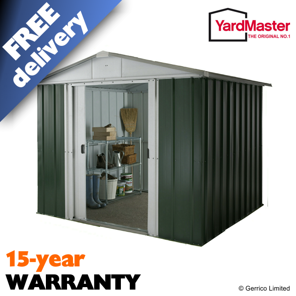 YardMaster 8x7 Emerald Deluxe Apex (GEYZ) Metal Shed A1 Sheds