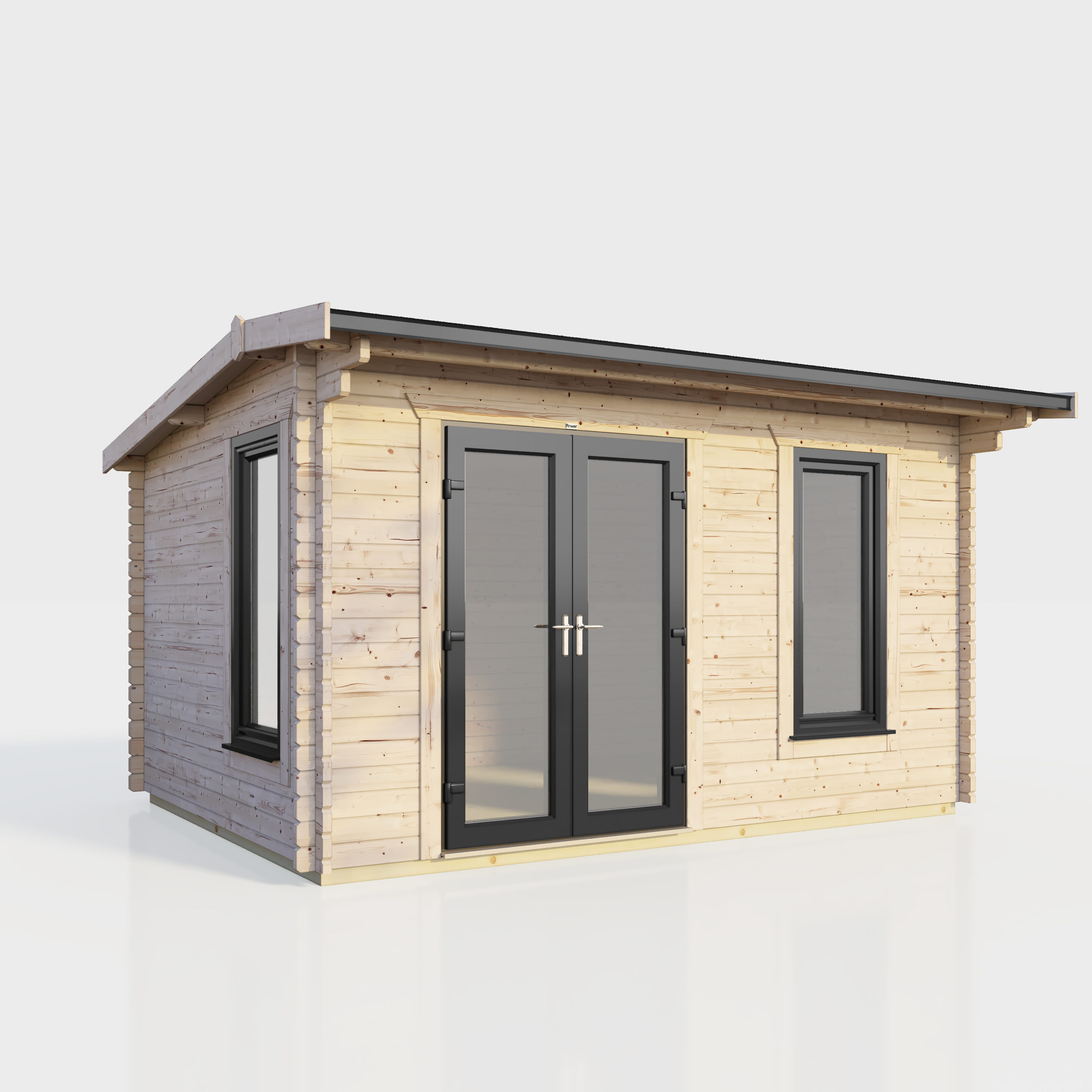14x8 Log Cabin Garden Room Summerhouse Double Glazed Can Be Insulated Assembled 