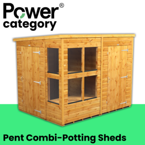 Power® Pent Combi-Potting Sheds