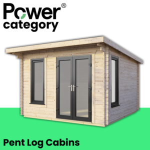 Power® Pent Log Cabins